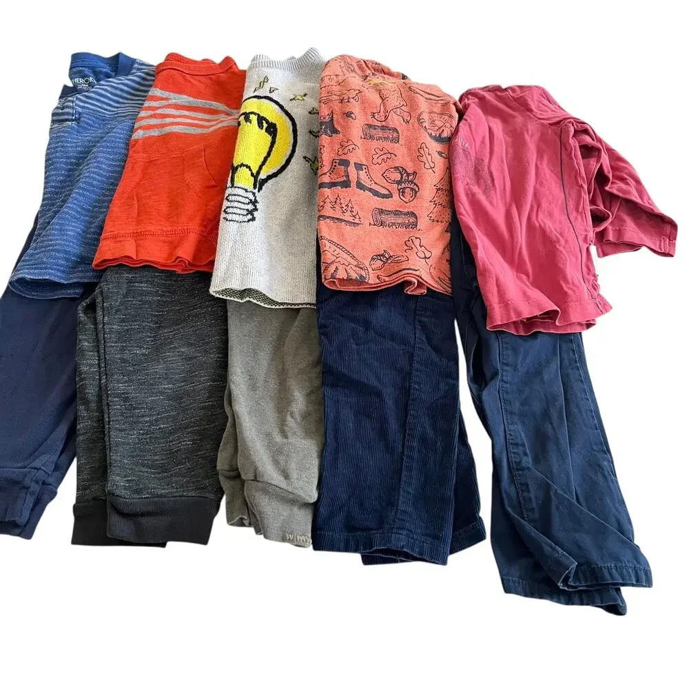 Boys Fall Winter Tops Bottoms Mix and Match Outfits Bundle Size 18-24 months